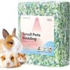 BUCATSTATE Biancheria da letto per criceti da 15 l, 99% in carta anti-polvere, controllo degli odori, comoda lettiera per piccoli animali per conigli, ratti, criceti nani siriani, gerbilli (verde