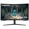 Samsung Odyssey G6 Monitor Curvo 32 VA 240Hz QHD 1ms Multimediale Pivot Hub USB 2*HDMI/DisplayPort
