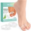 Welnove 12 pezzi Tutore Alluce Valgo Correttore - Divaricatore Alluce Valgo Donna, Raddrizza Dita Piedi, Silicone 0% BPA, Blu