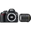 Nikon Reflex D3100 - Nero + Nikon AF-S DX Nikkor 18-55mm f/3.5-5.6G ED VR f/3.5-5.6 - refurbished