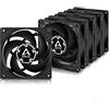 ARCTIC P8 Silent (5 Pezzi) - 80 mm Ventola per PC molto Silenziosa, Pressione Statica, Velocità 1600 RPM, 0,08 Sone - Nero