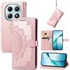 Fertuo Cover per Xiaomi Redmi Note 15 5G / 4G / POCO M8 5G, Custodia Portafoglio a Libro in Pelle Flip Case con Porta Carte, Chiusura Magnetica [Mandala] Interno Silicone Sottile Antiurto, Oro Rosa