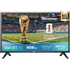 Hisense Smart TV 32 Pollici HD Ready LED Vidaa Dolby Audio Classe F Nero 32E41QT Hisense