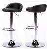 BAKAJI Set 2 Sgabelli Cucina Seduta Pelle Girevole Casa Bar Nero Modello Parigi