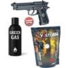 ASG M92F NERA SEMI-AUTOMATICA GREEN GAS VSPACK PALLINI E GAS