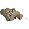 BO MANUFACTURE PORTA BATTERIA ESTERNO PEQ15 TAN CON LASER ROSSO