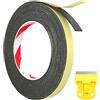 Novstuf Nastro Sigillante per Piano Cottura con Piccolo Raschietto 5m Nastro di Montaggio 10mmx2mm Nastro sigillante per Piani Cottura in Ceramica Guarnizione Adesiva per Stufe Elettriche Piani Cottura Cucina