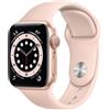 Apple Watch Series 6 Alluminio 40 mm (2020) | GPS | oro | cinturino Sport Rosa Sabbia