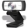 LogiLink UA0377 - Webcam HD USB per videoconferenza, obiettivo grandangolare 120°, doppio microfono con riduzione del rumore, messa a fuoco manuale, per videoconferenze e streaming dal vivo