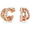 SWAROVSKI ORECCHINI A CERCHIO HYPERBOLA ORO ROSA