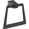 Amerock Anello porta asciugamani, 173 mm, nero opaco, roccia, porta asciugamani, accessori da bagno