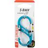 Nite-ize Nite Ize LSBA3-03-R6 S-Biner SlideLock Moschettone Dual Bloccaggio, Blu, Taglia #3