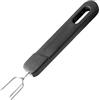 Fackelmann 41847 Forchetta per Patate in Acciaio Inox con Manico in plastica, Nero/Argento