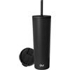 Simple Modern Tazza Termica da Viaggio con Cannuccia e Coperchio | Bicchiere Termico in Acciaio inossidabile Isolato | Regali per Donne | Classic | 830ml | Midnight Black