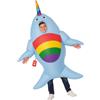 Morph Costumes Costume Gonfiabile Narvalo Bambini, Costume Squalo Gonfiabile, Costume Squalo Bambino, Vestito Squalo Bambino, Costume Pesce Bambino, Costume Gonfiabile Bambino