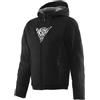 DAINESE - Bovisa Safety Hoodie Full Zip, Felpa con Zip e Cappuccio, Fodera Interna in Pile, Uomo, Nero/Bianco, 54