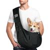 Adiwo Borsa da Viaggio per Cani, Trasportino per cani, Reversibile Borsa a Tracolla Porta Animali Domestici, per Cane/Gatto Fino a 7.5 KG, per Viaggio, Ciclismo, Passeggiata