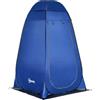 Outsunny Tenda Doccia da Campeggio e Spiaggia con Porta a Cerniera e Borsa di Trasporto, 126x124x189 cm, Blu Scuro