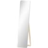 HOMCOM Specchio da terra e a parete rettangolare dim. 37L x 43l x 156H cm legno naturale | Aosom Italy