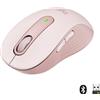 Logitech Mouse Logitech Signature M650 ottico wireless Bluetooth 2000 Dpi Ambidestro Rosa [910-006254]