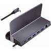 Logilink Docking Station Logilink 100W per steam Deck™/iPad Tablet usb 3.0 tipo C Argento