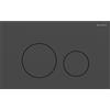Geberit Placca Geberit Sigma40 Round Acciaio Inox / Nero Opaco Doppio Tasto | 115.628.14.1 Nero Opaco