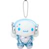Sanrio NUOVO! Porta mascotte Sanrio Cinnamoroll Heartbeat Planet 4,3" H - tuta spazi...
