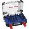 Bosch 10x Set di seghe a tazza universale EXPERT Construction Material PC Plus (per Legno tenero, Truciolato, Ø 20, 25, 32, 38, 51, 64 mm, Professional Accessorio Trapanoi)