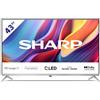 SHARP TV QLED 43" 43GP6265E ULTRA HD 4K SMART TV WIFI DVB-T2 GOOGLE TV