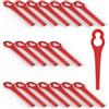 gartenteile 20 Lame di Ricambio in plastica per tagliabordi, Lame di Ricambio compatibili con Tosaerba Senza Fili, decespugliatori Gardenline GLART 18 Li-Ion di Aldi/Hofer