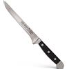 Güde Solingen - Coltello per disossare forgiato, 16 cm, Pom Nero, Alpha - Doppio Collarino, Fatto a Mano in Germania