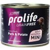 Prolife Umido Cane Grain Free Maiale e Patate Mini 200 g