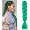 jooceebaby Verde Scuro Extension Per Treccine Africane 24 Kanekalon Treccia Capelli Ombre Jumbo Extension Capelli Fibra Sintetica Treccia Di Scatola Crochet Twist Intrecciare
