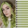 jooceebaby Extension Capelli Colorati Con Clip Verde polare 12 pezzi 22 pollici Lungo Dritto Sintetiche Resistenti al Calore per Bambini Ragazze Donne Festival Feste Halloween Cosplay