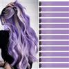jooceebaby Extension Capelli Colorati Con Clip Lilla chiaro 12 pezzi 22 pollici Lungo Dritto Sintetiche Resistenti al Calore per Bambini Ragazze Donne Festival Feste Halloween Cosplay