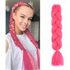 jooceebaby Pesca Estensioni Jumbo Ombre per Trecce Africane 24 Kanekalon Fibra Sintetica Crochet Twist Scatola Intrecciata per Capi Ricci
