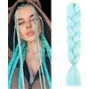 jooceebaby Verde Chiaro Extension Per Treccine Africane 24 Treccia Capelli Extension Colorate Ombre Jumbo Treccia Extension Capelli Fibra Sintetica Treccia Di Scatola Crochet Twist Braiding Hair
