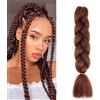 jooceebaby Colore Rame Extension Per Treccine Africane 24 Treccia Capelli Extension Colorate Ombre Jumbo Treccia Extension Capelli Fibra Sintetica Treccia Di Scatola Crochet Twist Braiding Hair