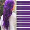 jooceebaby Extension Capelli Colorati Con Clip Lilla scuro 12 pezzi 22 pollici Lungo Dritto Sintetiche Resistenti al Calore per Bambini Ragazze Donne Festival Feste Halloween Cosplay