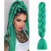 jooceebaby Turchese Extension Per Treccine Africane 24 Kanekalon Treccia Capelli Ombre Jumbo Extension Capelli Fibra Sintetica Treccia Di Scatola Crochet Twist Intrecciare