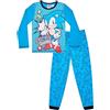 Sonic The Hedgehog Pigiama lungo blu a tema Sonic The Hedgehog con anello W21, Blu, 2-3 Years