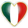 4R Quattroerre.it Quattroerre 497 Sticker Italia Scudetto Cuore 3D