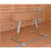 Vivisport Cavallo per volteggio senza maniglie, rivestimento in cuoio - 1157 15 Kg