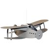 R&M Coudert - Lampada da soffitto per cameretta bambini, a forma di aereo, colore grigio cenere