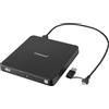 Intenso Unità CD/DVD esterna EOD 400D Slim, USB 3.2, per laptop, desktop, iMac, MacBook, Windows, MacOS, con software di masterizzazione 0 Ashampoo Burning Studio, nero