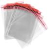 OliveBird 500 Sacchetti Trasparenti di Plastica Dimensioni 5cm x 10cm + 3cm Flap, Sacchetti Portaconfetti
