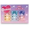 Colourbook Set 3 Gomme da Cancellare Coccolotti Love&Tell - Gommine Colorate per Bambini, Materiale Morbido per Cancellare senza Aloni, Licenza Ufficiale Coccolotti