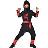 amscan 9918197 9918197 9910929 - Costume da guerriero ninja, unisex, per bambini, età: 10-12 anni