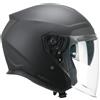 Cgm Casco Moto Jet CGM 136F RNA FIBRA MONO Nero opaco