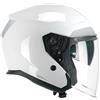 Cgm Casco Moto Jet CGM 136F RNA FIBRA MONO Bianco